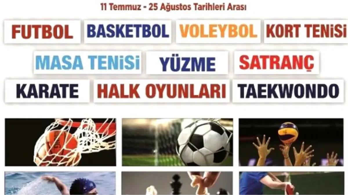 Şahinbey\'de Yaz Spor Okulları Kayıtları Devam Ediyor