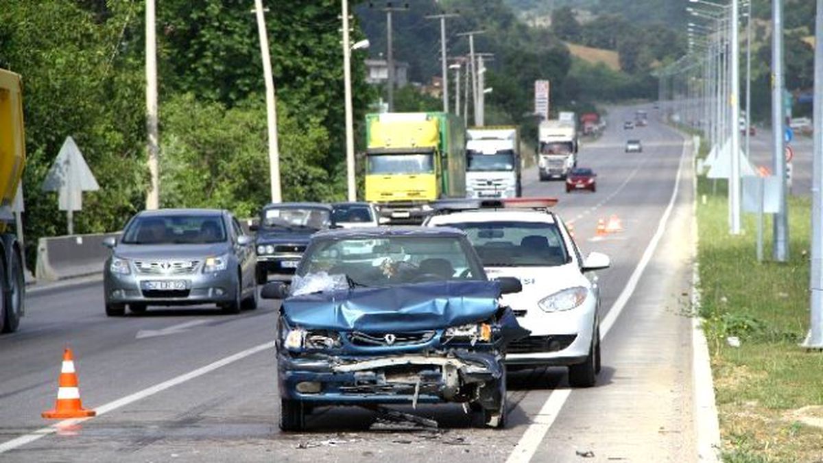 Samsun\'da Trafik Kazası: 1 Yaralı