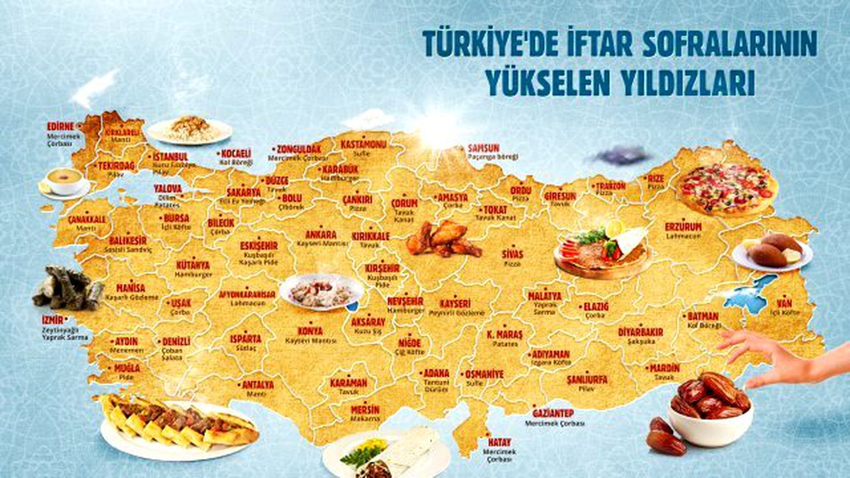 Yemeksepeti\'nden Türkiye İftar Lezzetleri Haritası