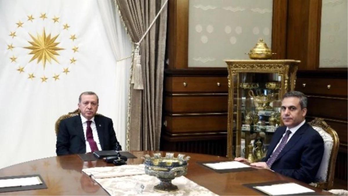 Cumhurbaşkanı Erdoğan MİT Müsteşarı Fidan\'ı Kabul Etti