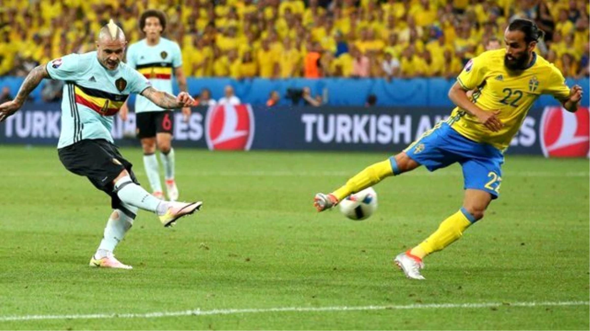 EURO 2016 Maçında Belçika, İsveç\'i 1-0 Yendi