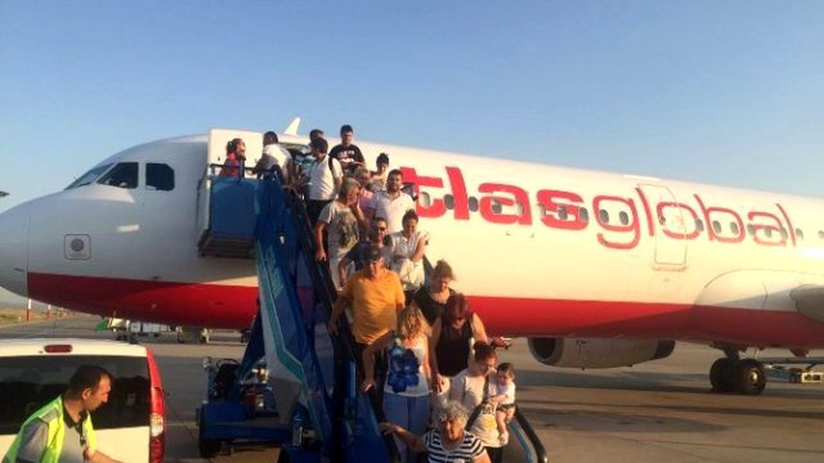 İzmir-lefkoşa Uçağı Büyük Tehlike Atlattı