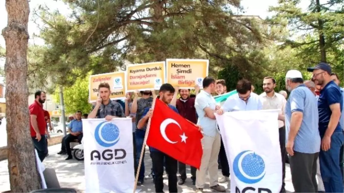 Aksaray\'dan İsrail Milletvekiline Protesto