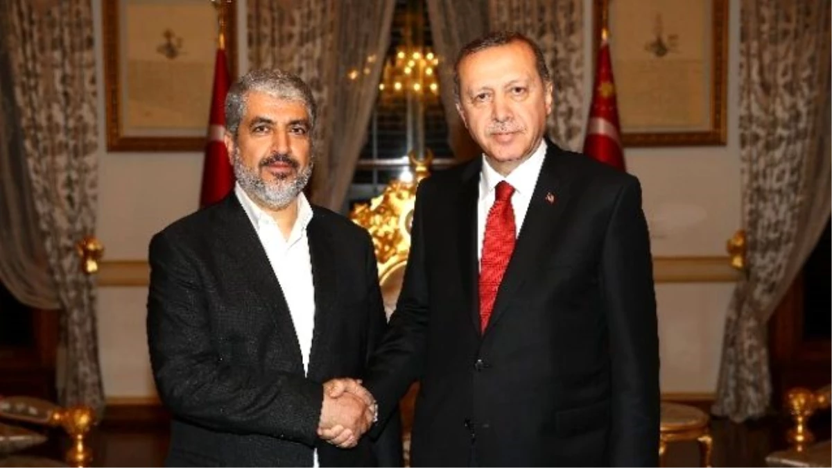 Cumhurbaşkanı Erdoğan Hamas Siyasi Büro Başkanı Meşal\'i İstanbul\'da Kabul Etti