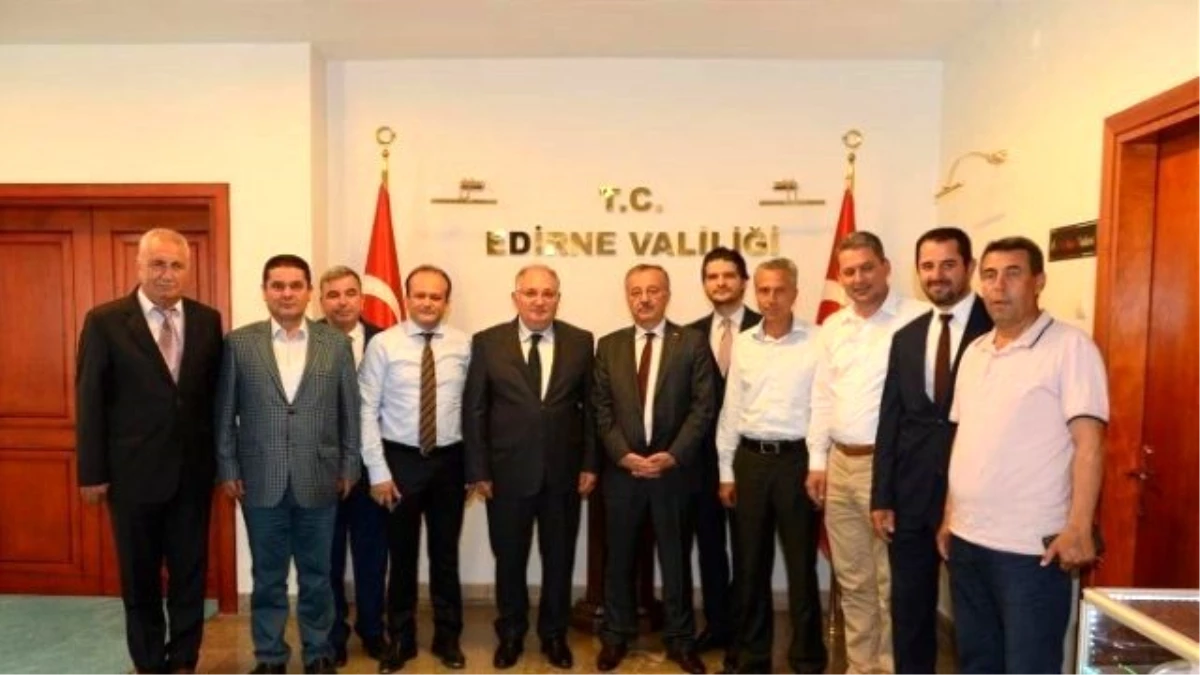 Edirne Valisi Özdemir\'e Ziyaretler Sürüyor