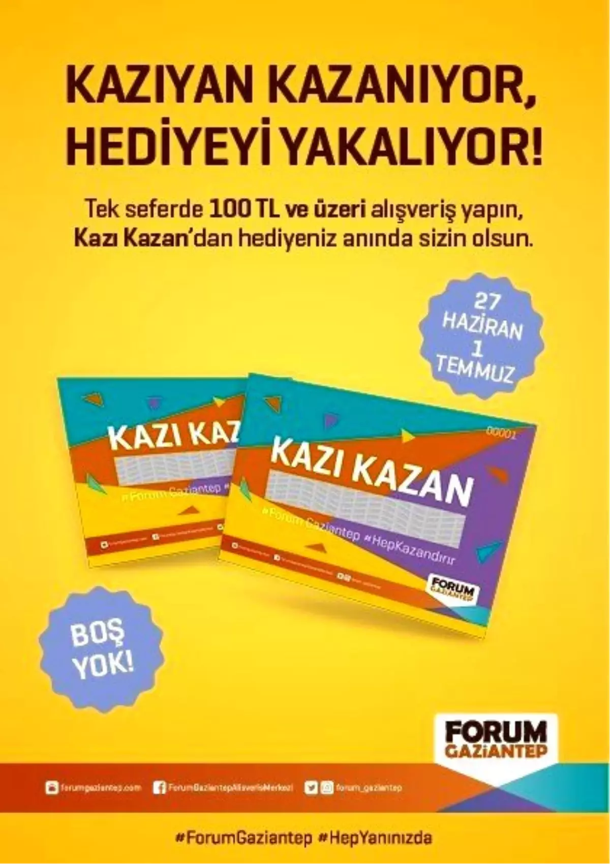 Forum Gaziantep\'te Kazı Kazan