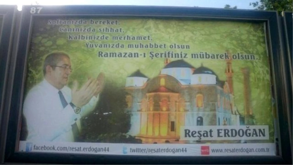 İşadamı Erdoğan\'dan -Bilboardlı Ramazan Mesajı