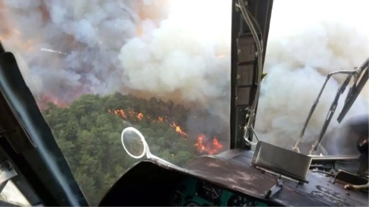 Kumluca'da Yerleşim Yerleri İçinde Orman Yangını