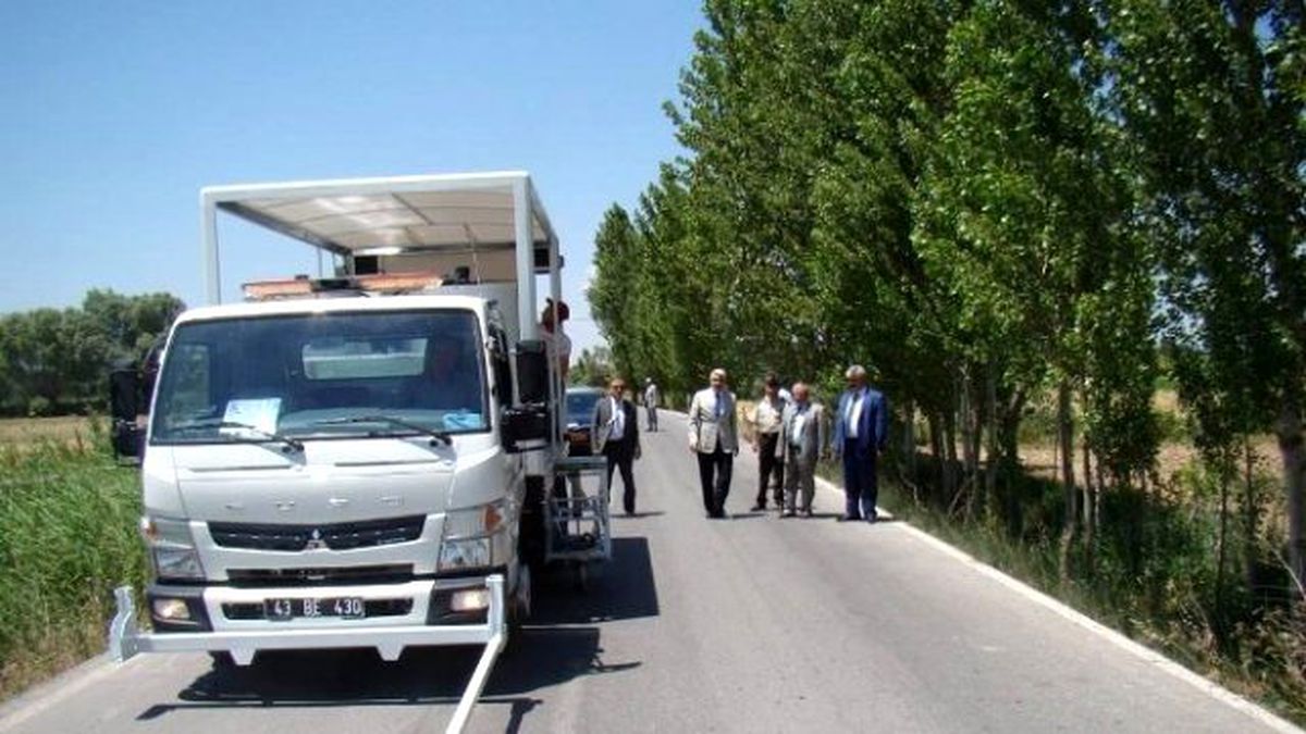 Kütahya\'da Yol Çizgi Boyama Çalışmaları