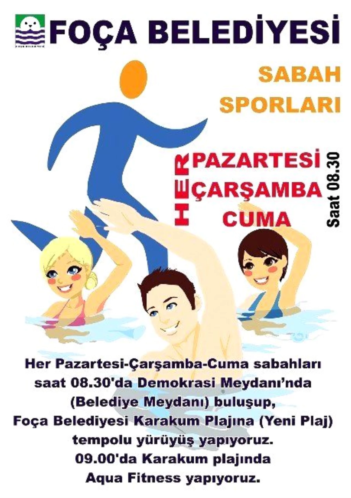 Foça\'da Sabah Sporları Başlıyor