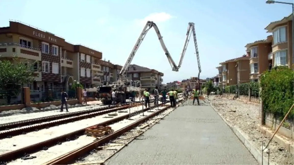 Tramvay Hattının Çalışmaları Hızla İlerliyor