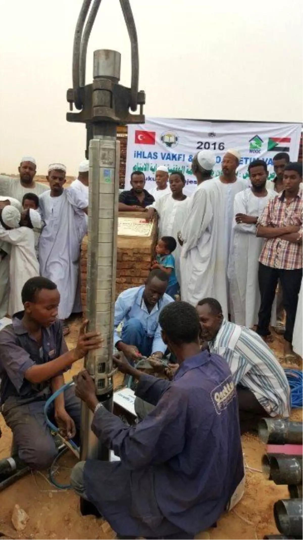 İhlas Vakfından Sudan\'ın Samra Bölgesine İçme Suyu Kuyusu
