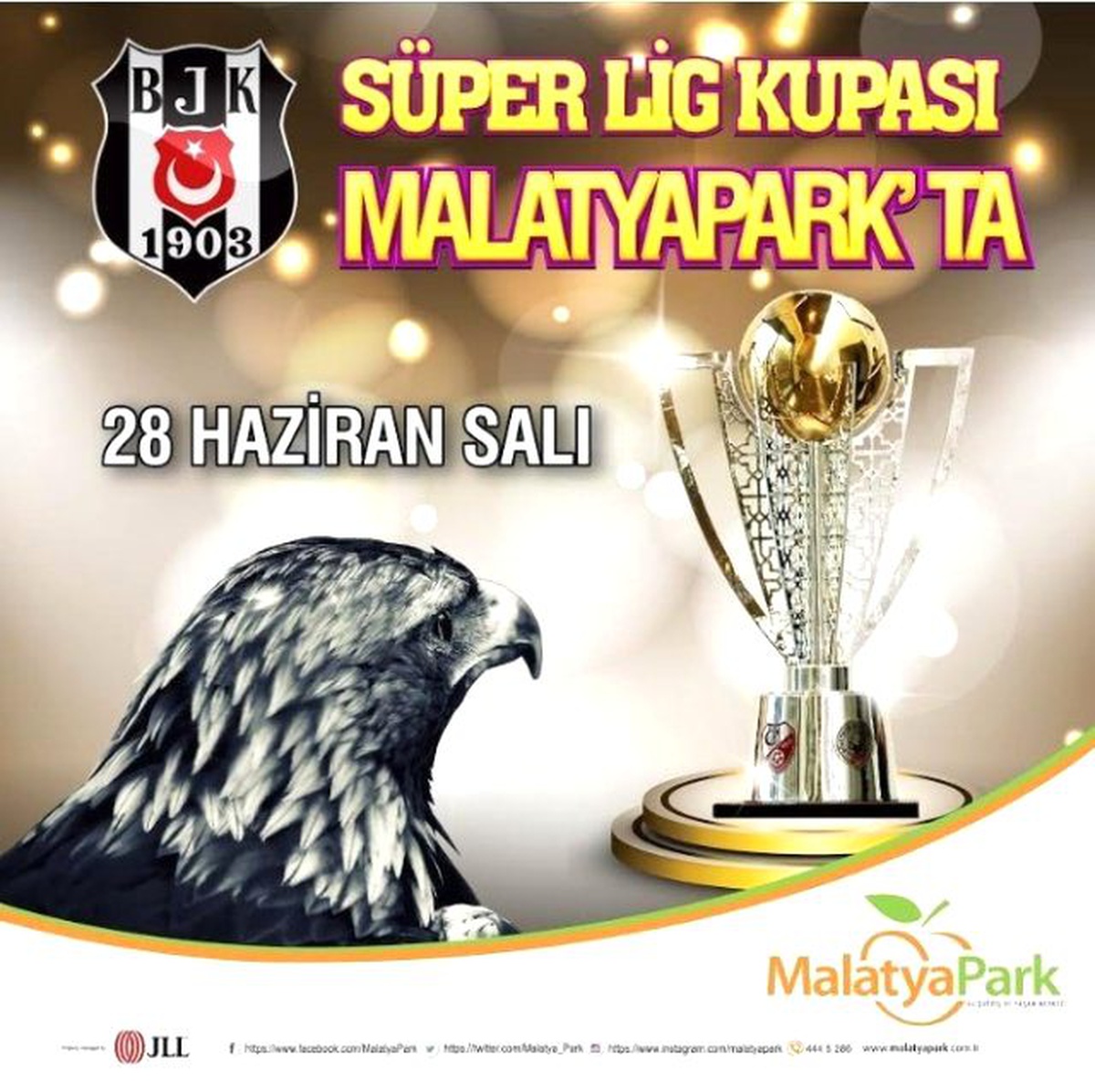 Malatyapark\'ta Beşiktaş Şampiyonluk Kupası Coşkusu