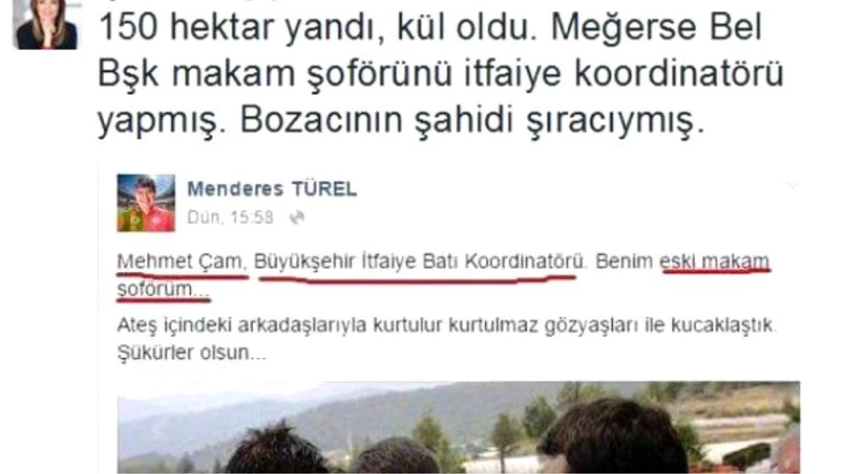 Türel\'den Aylin Nazlıaka\'ya; Kaçak Kullandığın Sular Bu Yangını Söndürmez