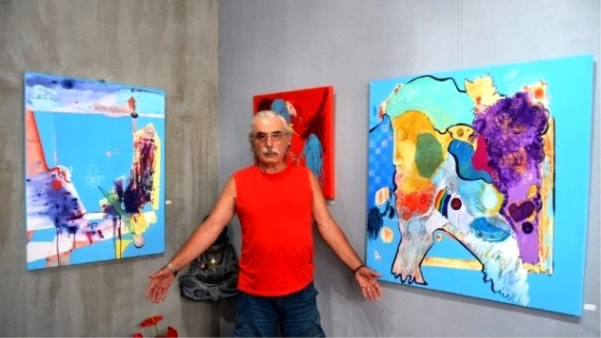 Ressam M. Fahri Sever\'in Resim Sergisi Cunda Adası\'nda Açıldı