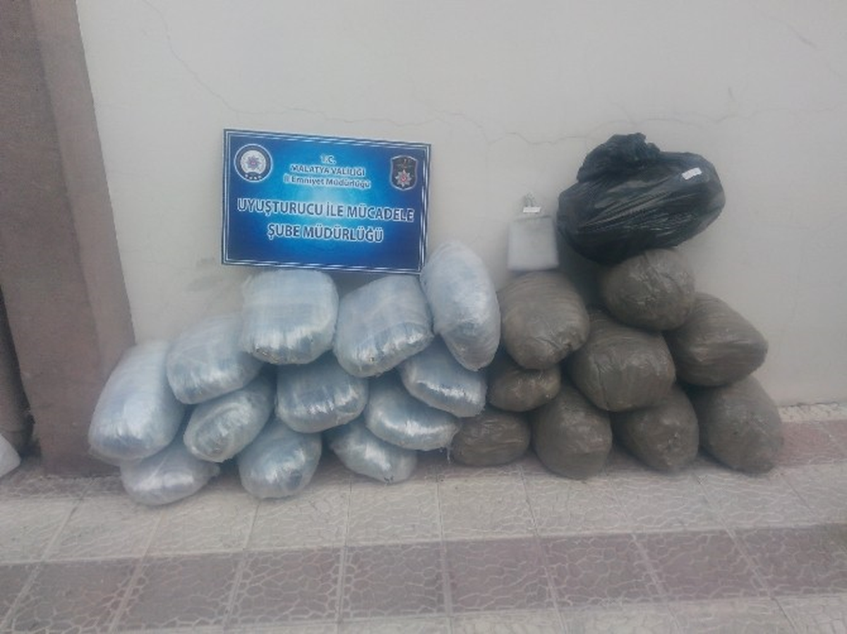 Malatya\'da 120 Kilo Esrar Ele Geçirildi