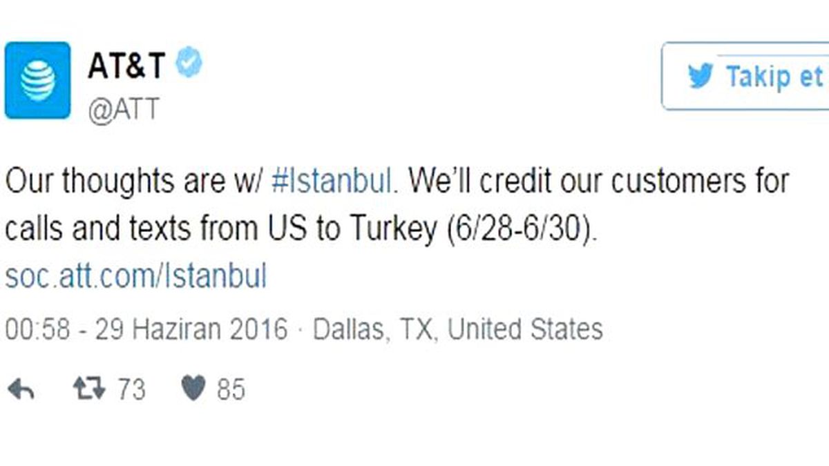 ABD'li Operatörlerden Saldırı Sonrası Flaş Karar