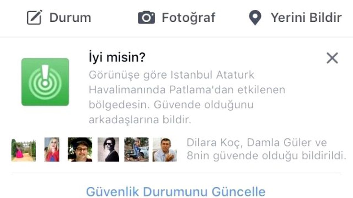 Havalimanındaki Saldırının Ardından Facebook Güvenlik Butonunu Etkinleştirdi