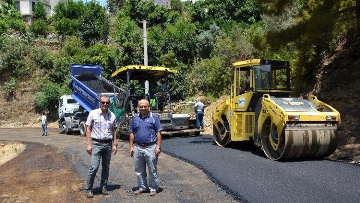 Alanya Kırsalında Asfalt Çalışmaları Devam Ediyor