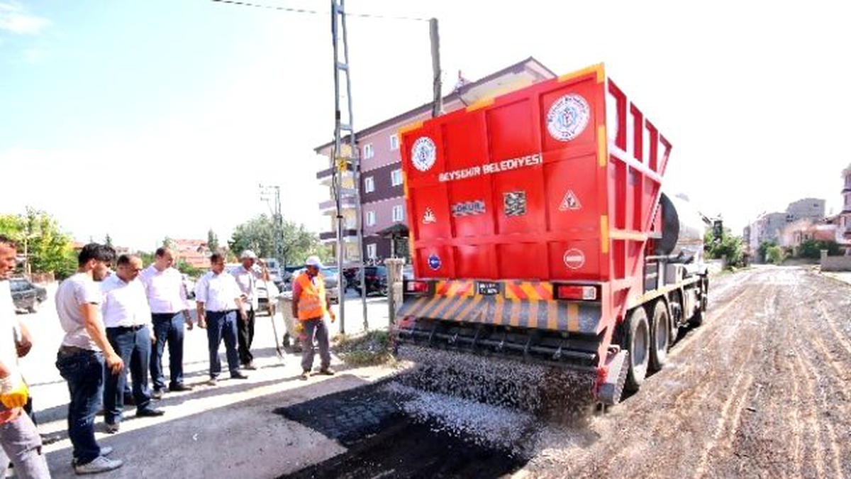 Beyşehir\'de Soğuk Asfaltta Yeni Teknoloji Dönemi