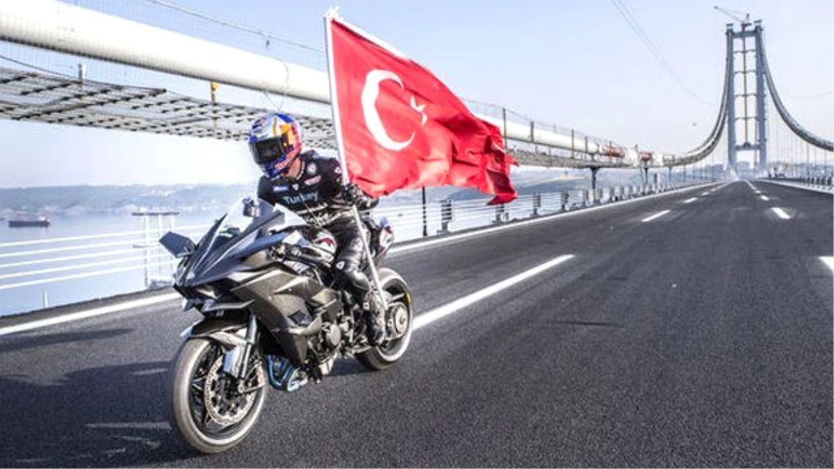 Kenan Sofuoğlu, Osmangazi Köprüsü\'nde Dünya Rekoru Kırdı