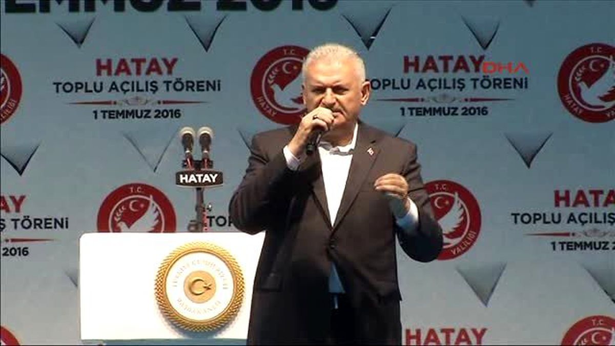 Hatay Başbakan Yıldırım Hatay\'da 2