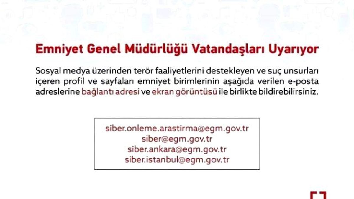 Sosyal Medya Üzerinden Yapılan Terör Faaliyetleri İhbar Edilebilecek