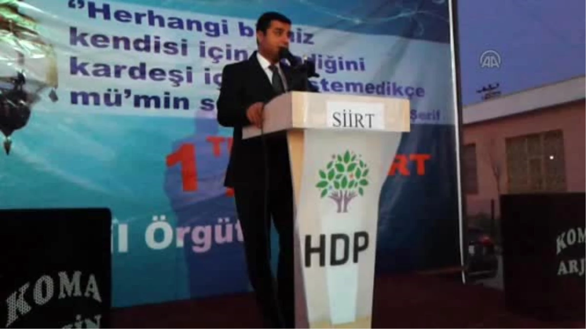 Hdp Eş Genel Başkanı Demirtaş, Siirt\'te İftara Katıldı