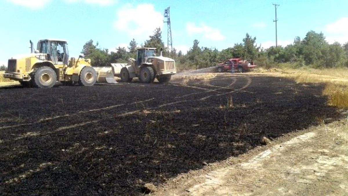 40 Dönüm Buğday Tarlası Kül Oldu