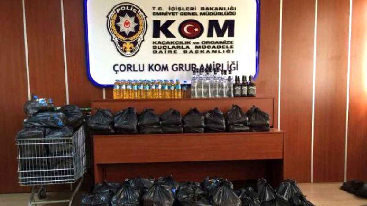 Çorlu\'da Sahte İçki Operasyonu