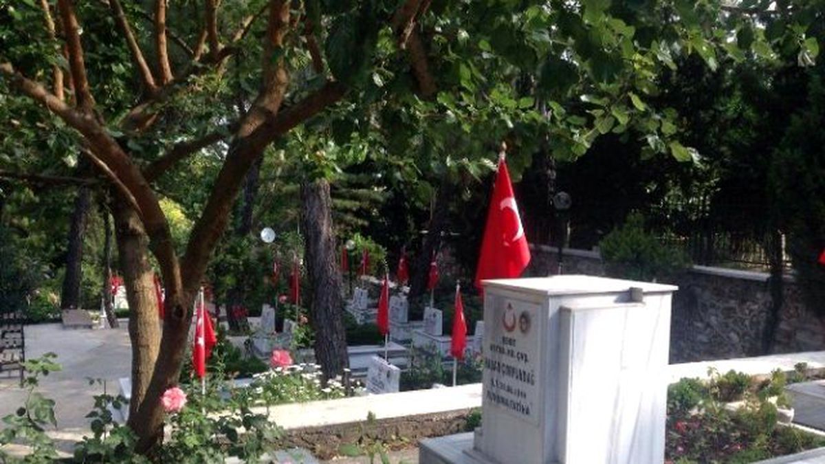 Şehitlikte Buruk Bayram