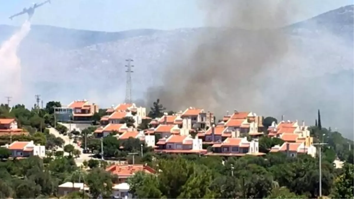 Çeşme\'deki Yangın, Yazlıkçıları Korkuttu