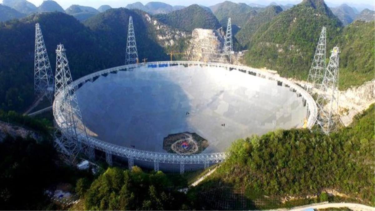 Dünyanın En Büyük Teleskopu Çin\'de Kuruldu