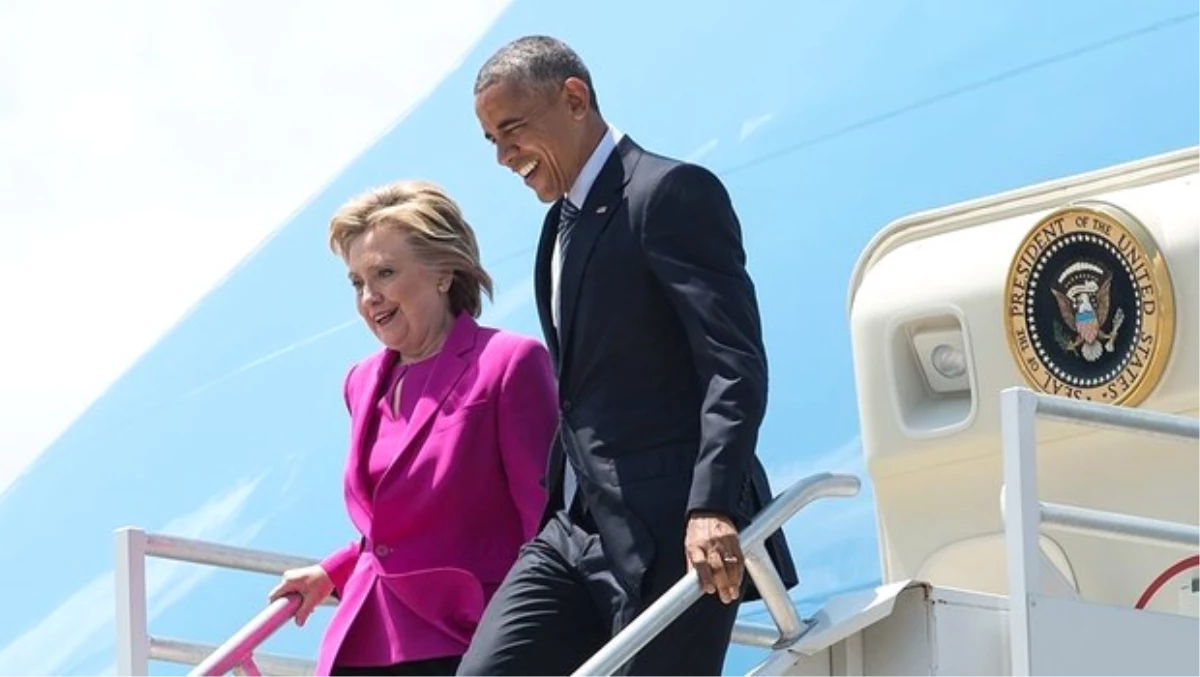 Obama, İlk Kez Clinton\'ın Seçim Mitingine Katıldı