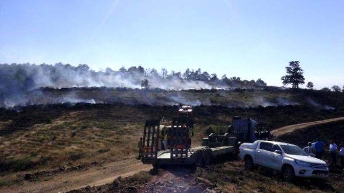 Çanakkale- Balıkesir Sınırında Orman Yangını (2)