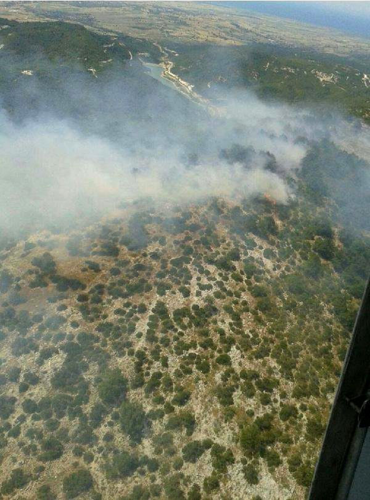 Çanakkale- Balıkesir Sınırında Orman Yangını