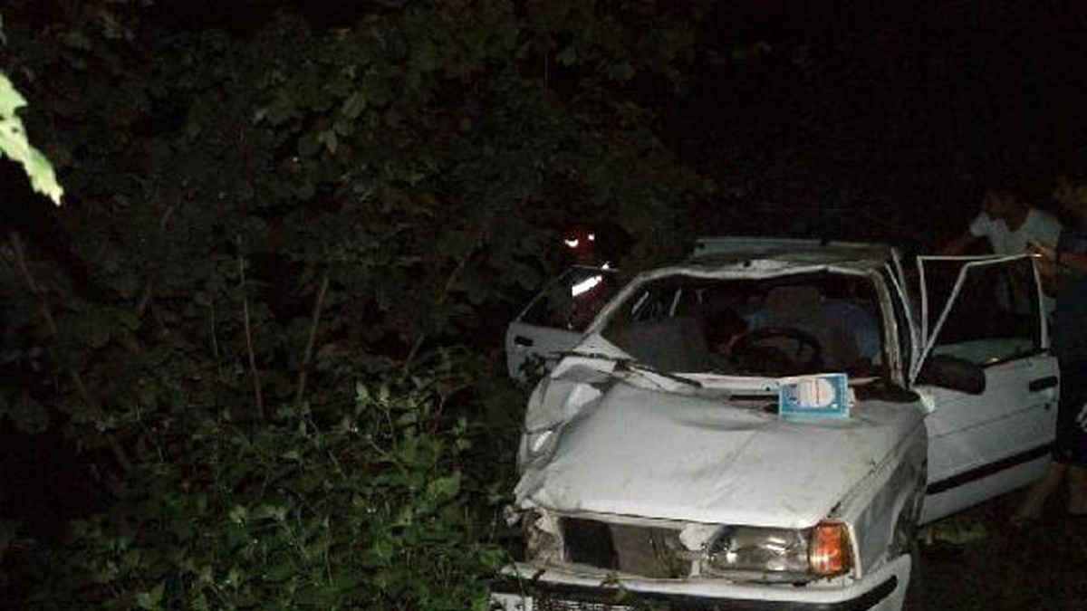 Otomobil Fındık Bahçesine Uçtu: 5 Yaralı