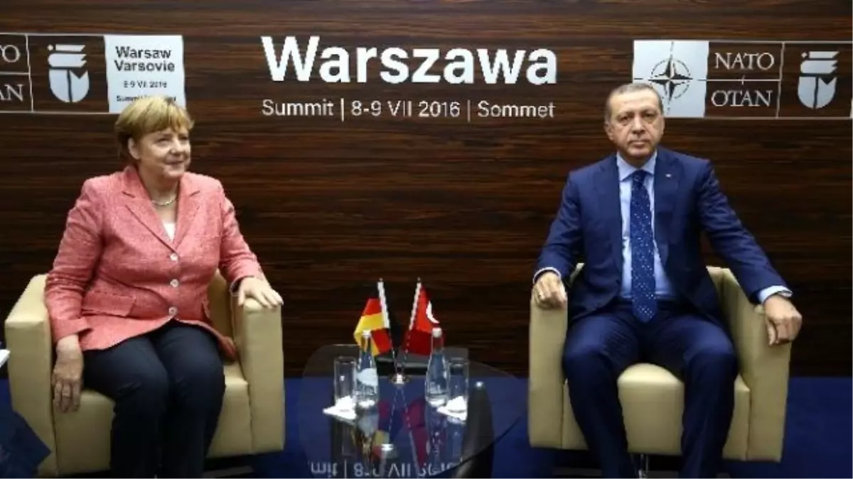 Erdoğan, Almanya Başbakanı Merkel\'le Görüştü