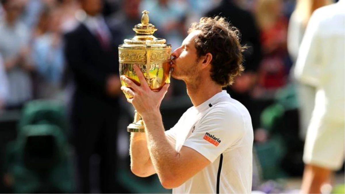 Wimbledon\'da Andy Murray, Milos Raonic\'i 3-0 Yenerek Şampiyon Oldu