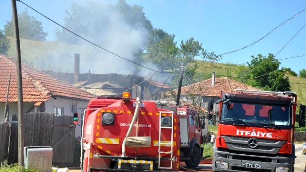 Evleri ve Samanlıkları Kül Eden Yangında 6 İnek Telef Oldu