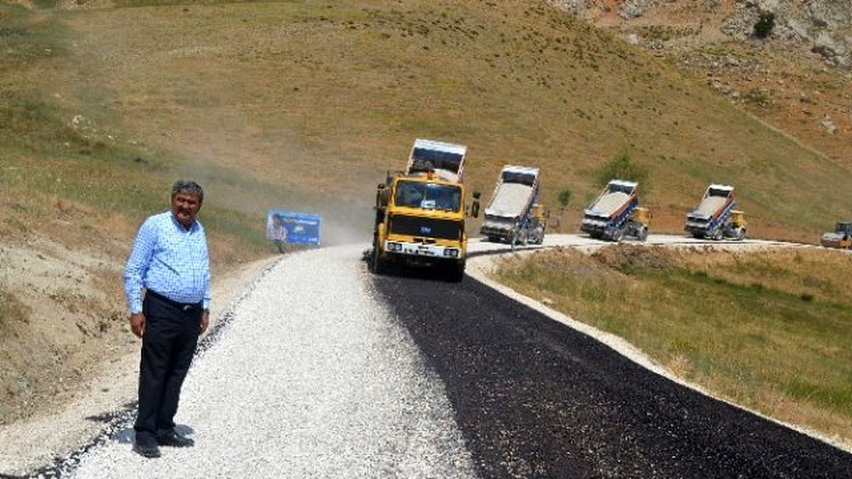 İmecik Yayla Yolu Asfaltlandı