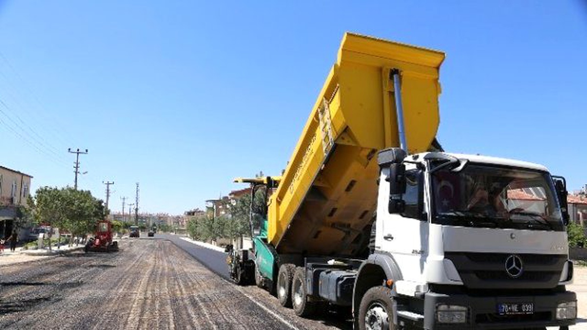 Karaman Belediyesi\'nden Asfalt Çalışmaları