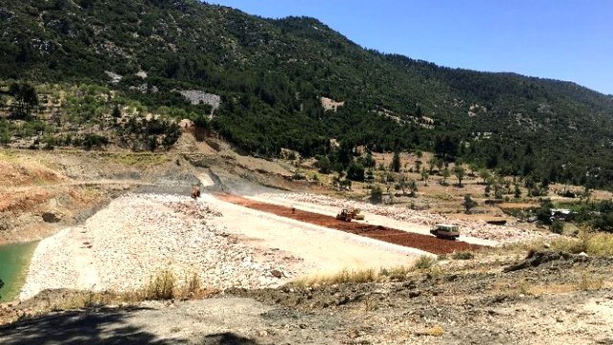 Kaş İkizce Barajı\'nda Çalışmalar Devam Ediyor