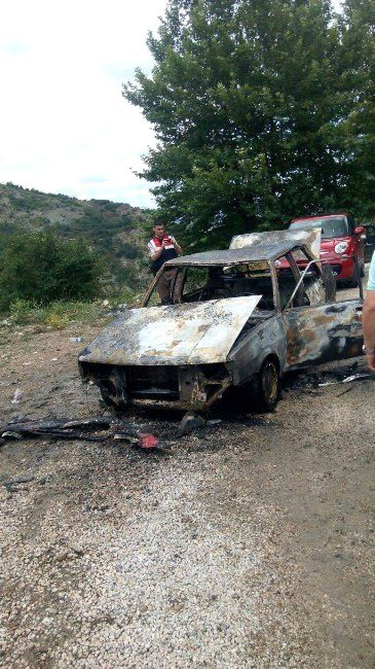 Seyir Halinde Alev Alev Yandı