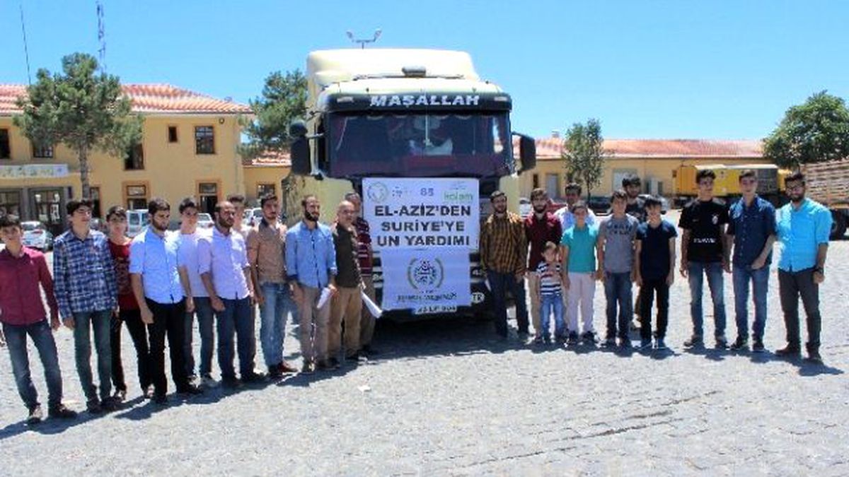 Elazığ\'dan Suriye\'ye 1 Tır Yardım