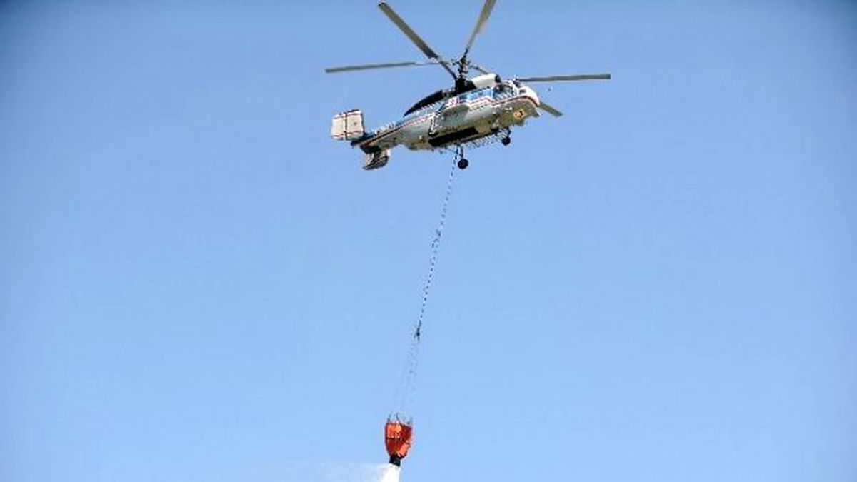 Helikopterli Orman Yangını Tatbikatı Gerçeğini Aratmadı