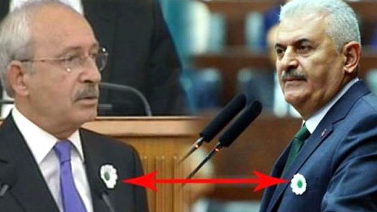Çarpıcı Detay! İkisinin Yakasında da Aynı Rozet Var