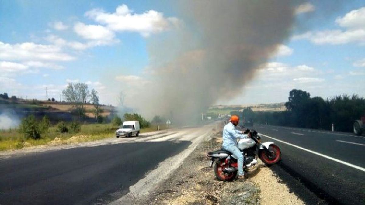 Tekirdağ\'da Yangın