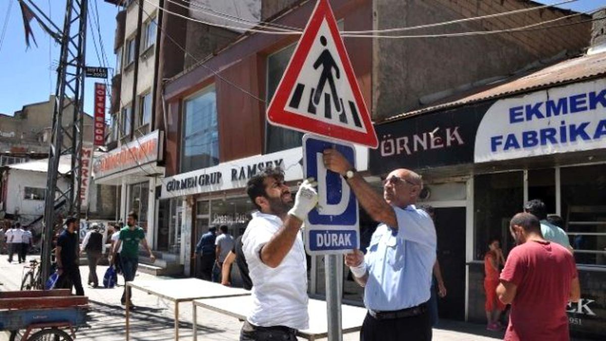 Yüksekova\'da Trafik Düzenlemesi