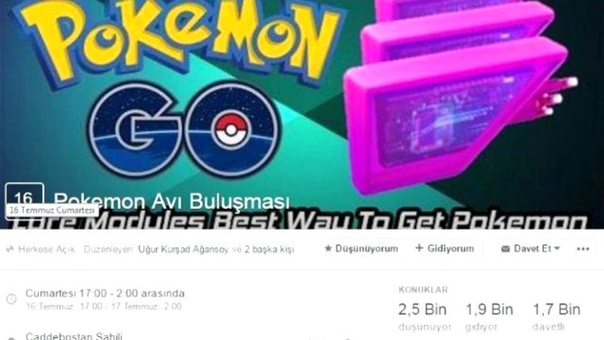 Pokemon Avı Buluşmasına\' Şimdiden 2 Bin Kişi Gidiyor